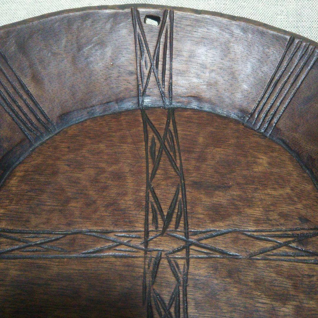ヴィンテージ アフリカンボウル ウッドボウル エチオピア こね鉢 木皿