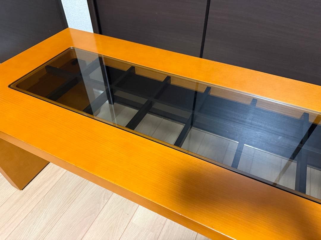 『FUJIFURNTURE』富士ファニチア ガラステーブル