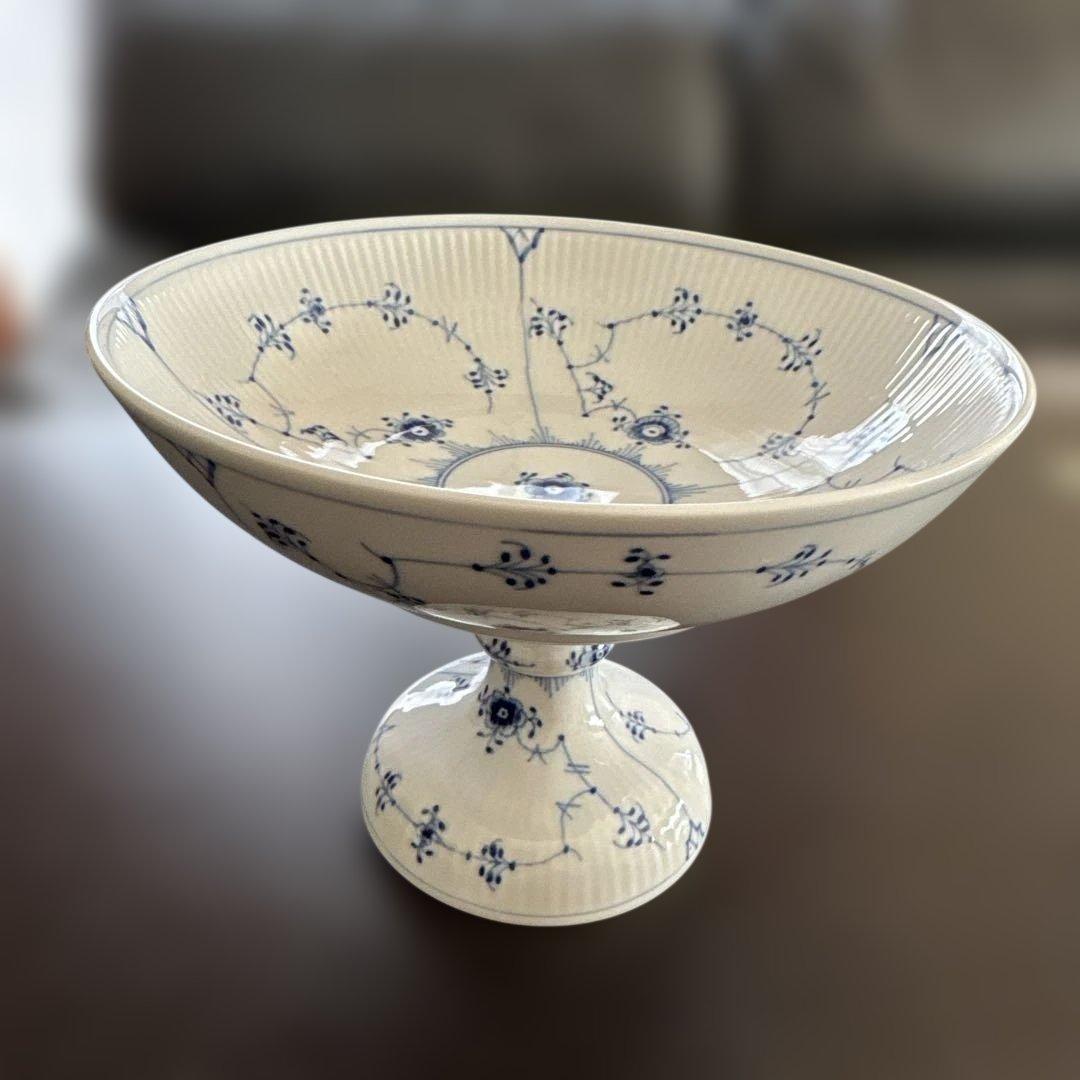 ロイヤルコペンハーゲン　ブルーフルーテッドコンポート