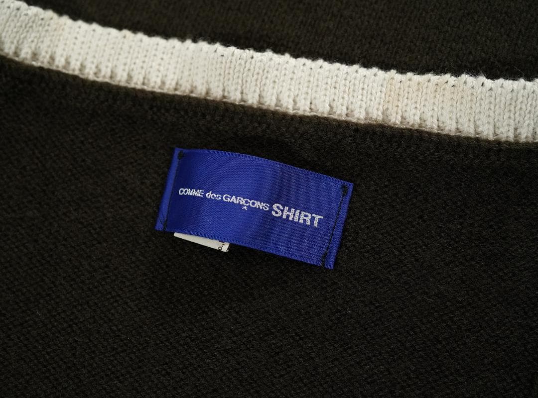COMME des GARCONS SHIRT ニットベスト 再構築 マフラー