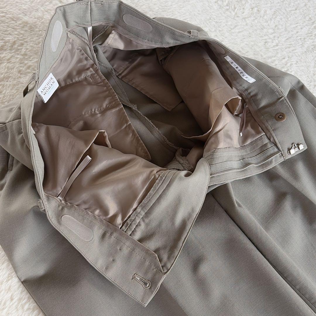 【アンカーウーマン】ノーカラージャケット パンツ スカート スーツセットアップ9