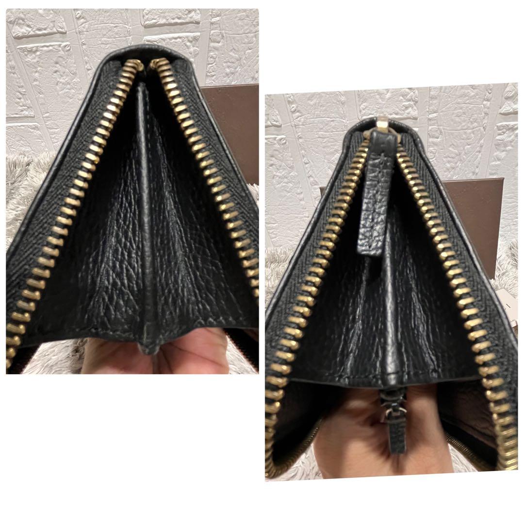 極美品✨GUCCI GGナイロン　ラウンドファスナー　ブラック　メンズ