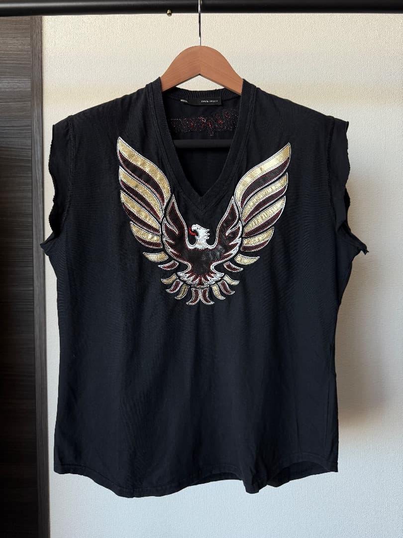 Dsquared2 イーグル 刺繍 ノースリーブ カットソー XL イタリア製