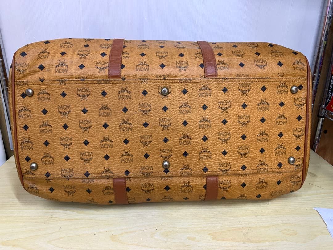 【中古】MCM 大型ボストンバッグ ショルダーストラップ欠品