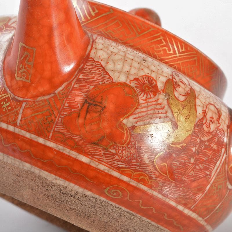 純銀製　銀瓶　湯沸し　錫半製茶托五客　九谷焼急須　煎茶器局　K　R6721B