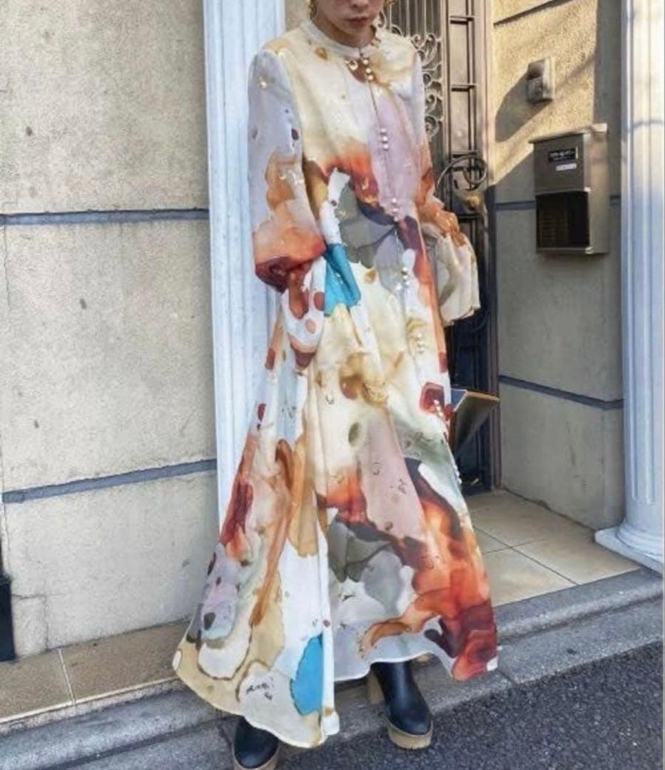 アメリ AMELI INK ART DRESSサイズM