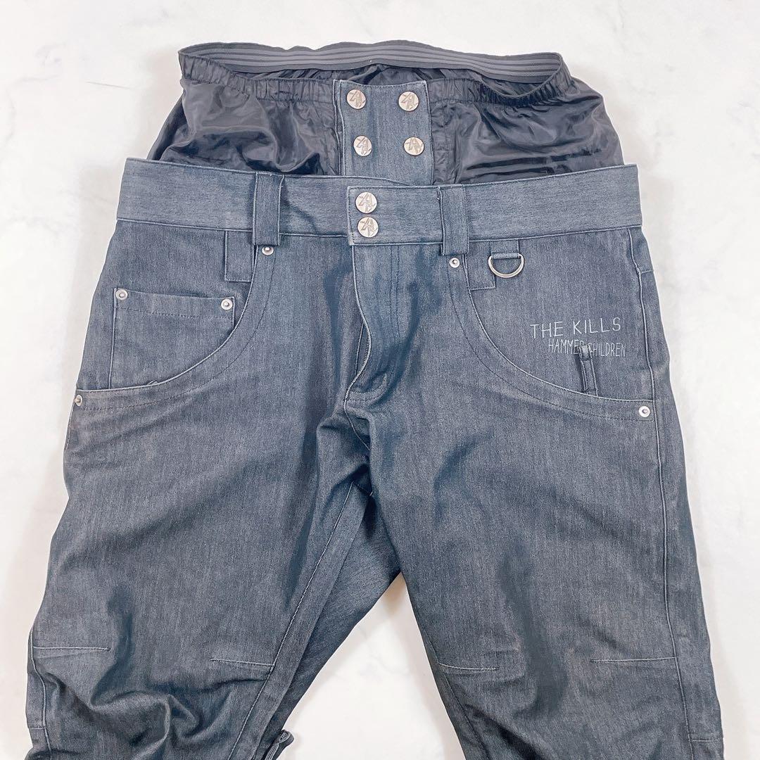 AA HARDWEAR DEAD KANSAS デニム調スノーウェア上下セット