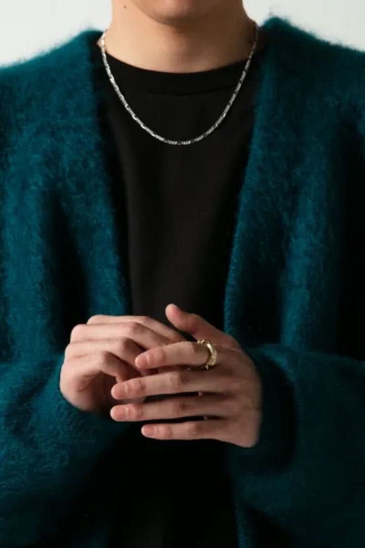 cootie モヘアカーディガン L ターコイズ クーティープロダクション 毛足