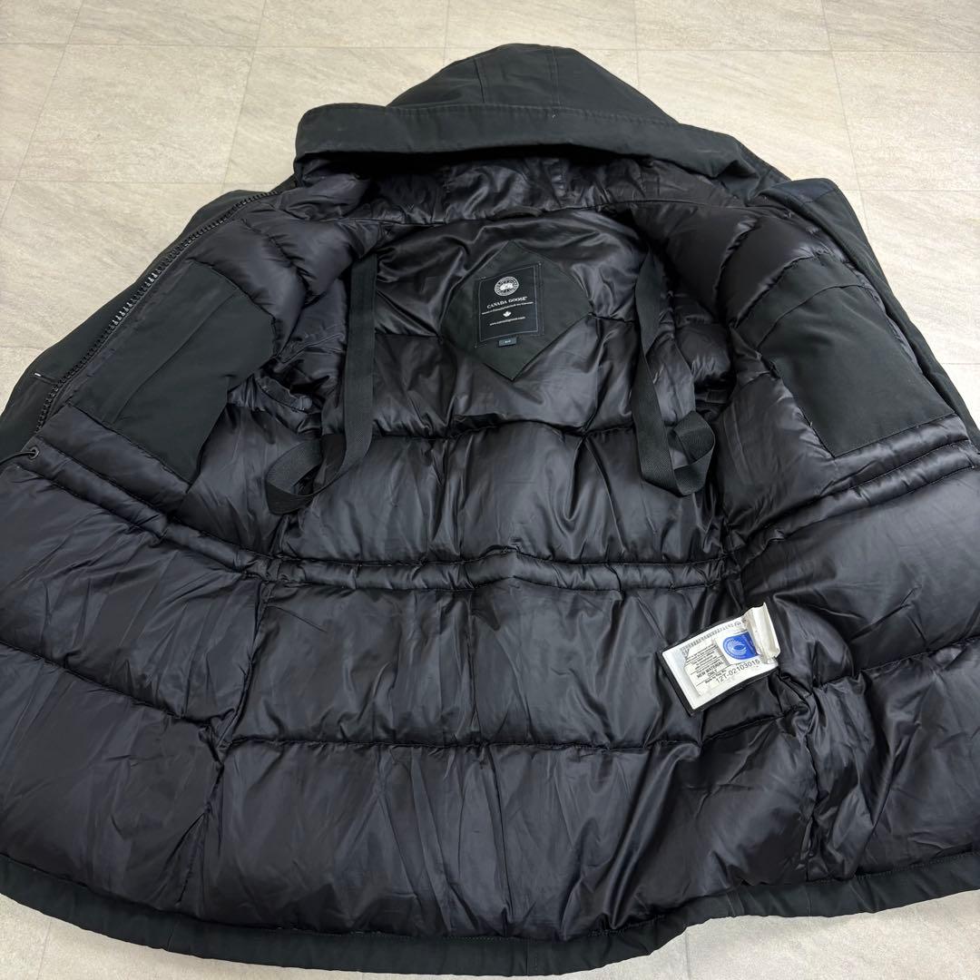 カナダグース ブラックレーベル RIDEAU PARKA Sサイズ ブラック