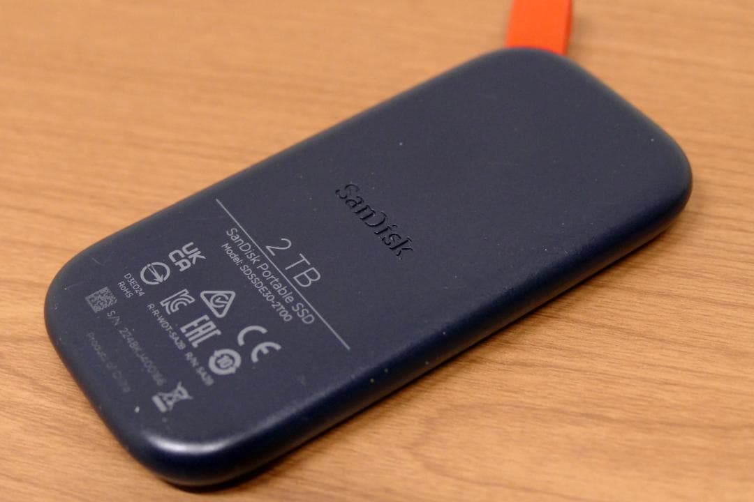 SanDisk SSD 外付け［ポータブル型］2TB USB3.2Gen2