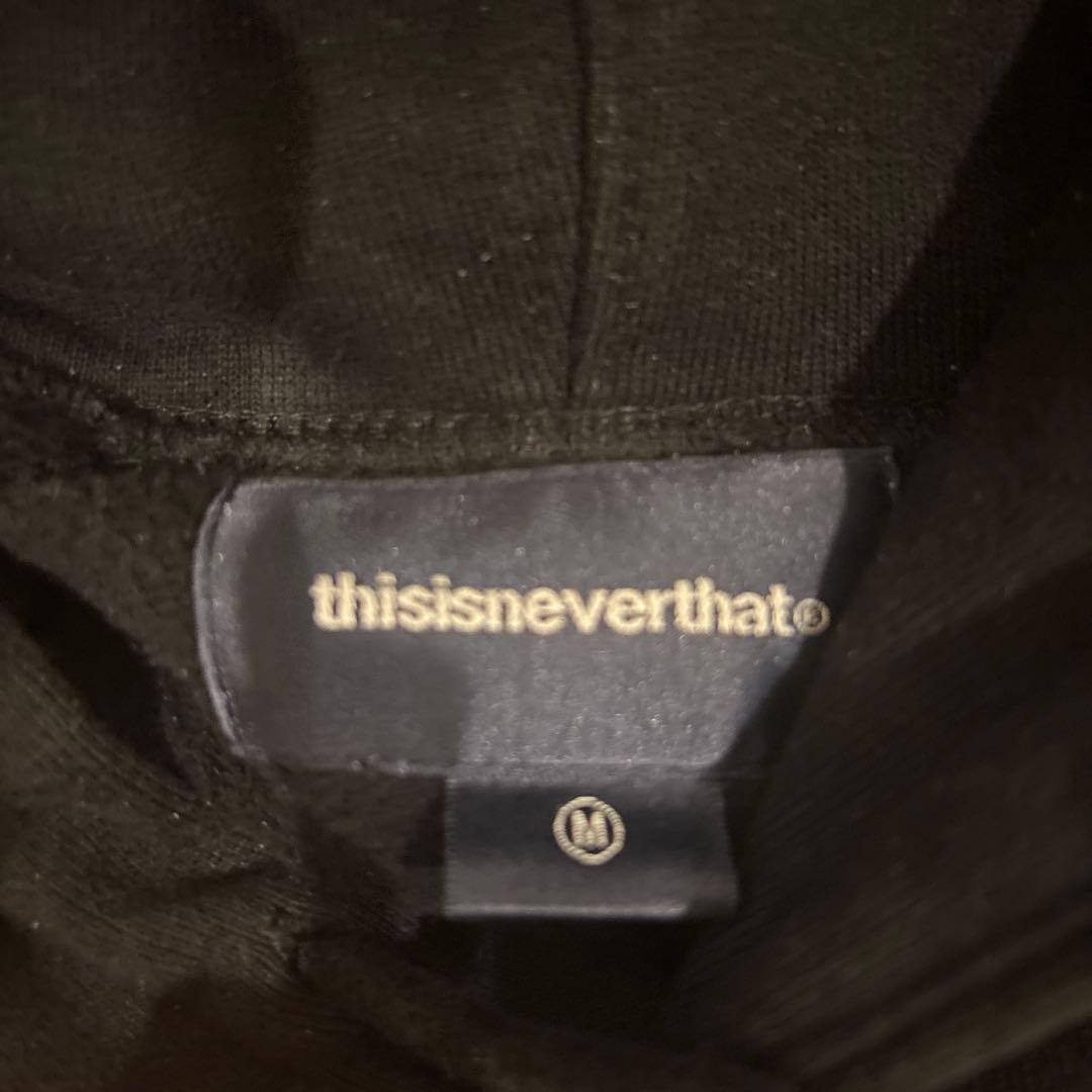 thisisneverthat ブラックパーカー Mサイズ