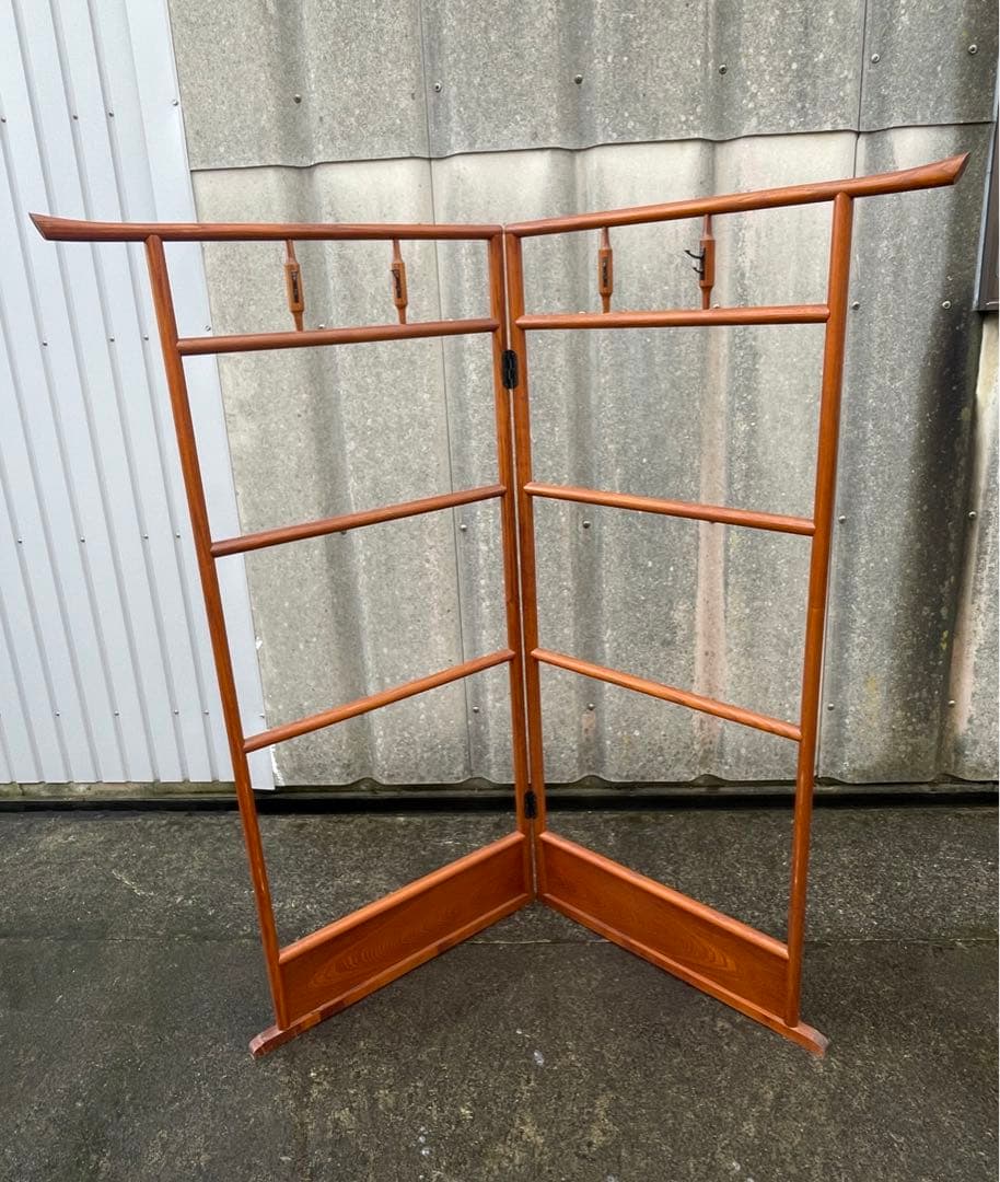 稀少/古道具/当時物/無垢材/木製/衣紋掛け/衣桁/着物掛け/21