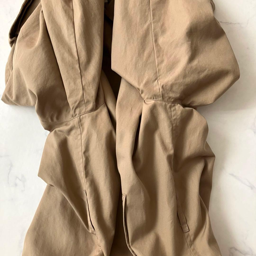 バーバリー　ステンカラーコート ベージュ　ノバチェック　ロング丈　Lサイズ相当