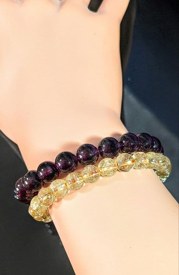 本日限定✿天然美品〘真紅の宝石〙ロードライトガーネット*ブレス【８.8mm珠】