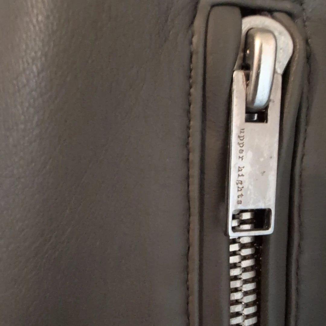 upper hights チャコールグレー レザーライダースジャケット　サイズ1