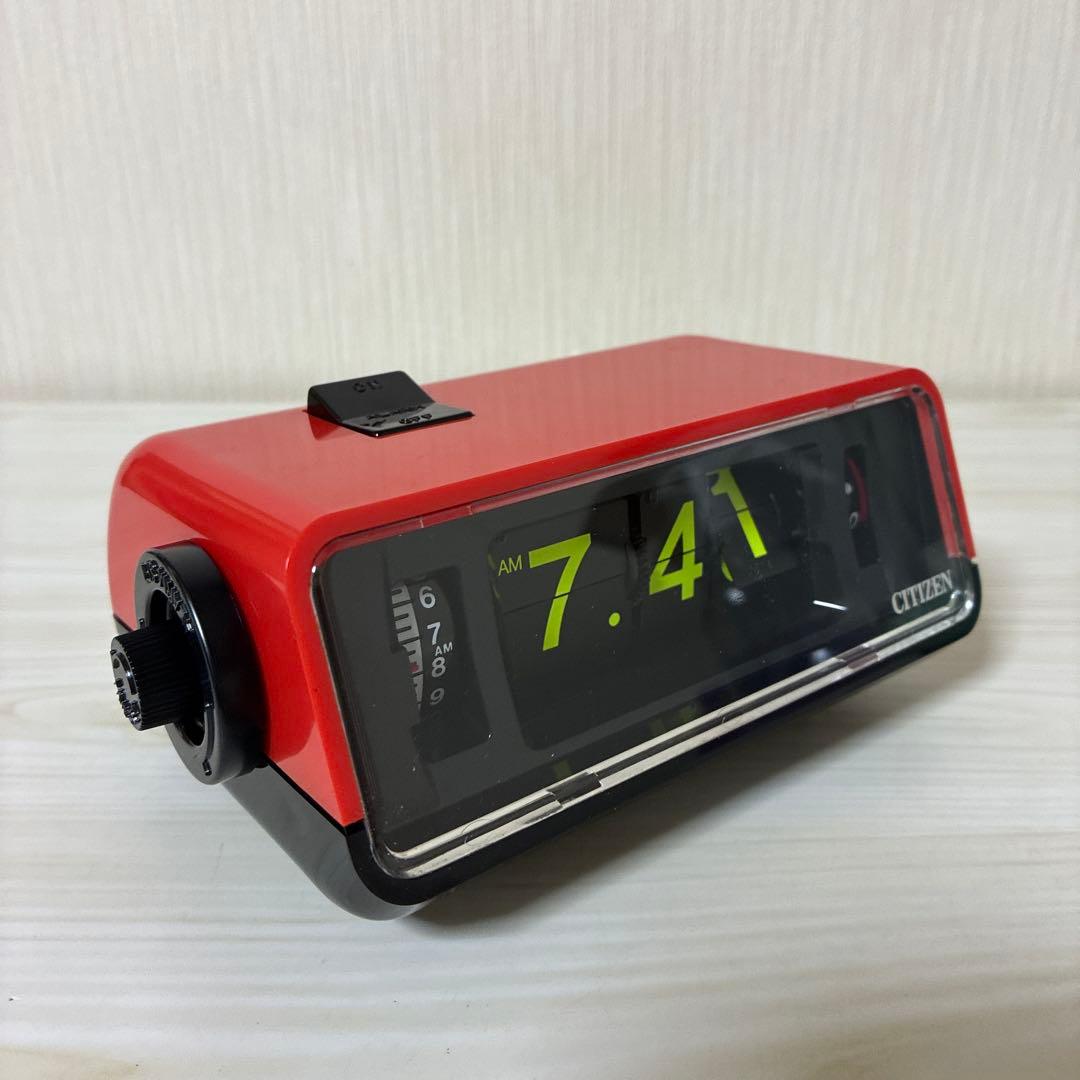 昭和レトロ　デジタル時計　パタパタ時計　目覚まし時計　新品　シチズン