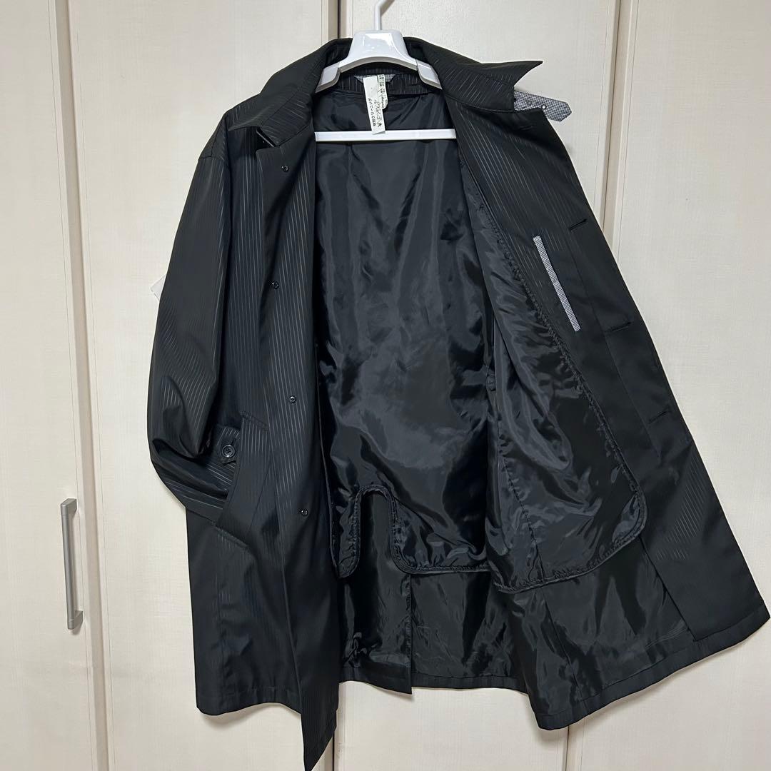 【極美品】ビジネスコート、黒ステンカラーコート 4Lサイズ ビック 大きめサイズ