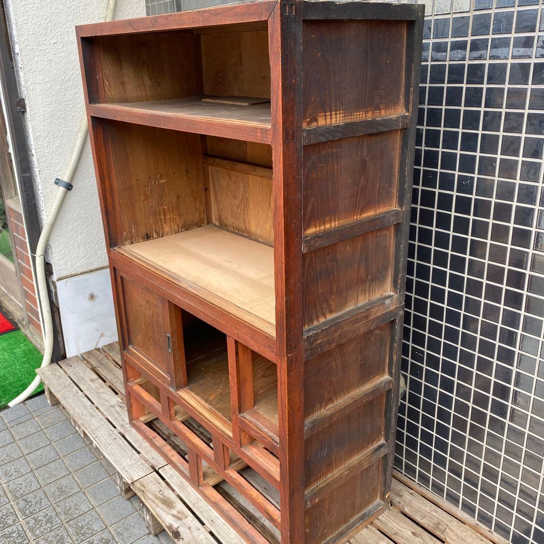 時代物 水屋箪笥 骨董品 和家具 アンティーク家具 店舗什器 古民家