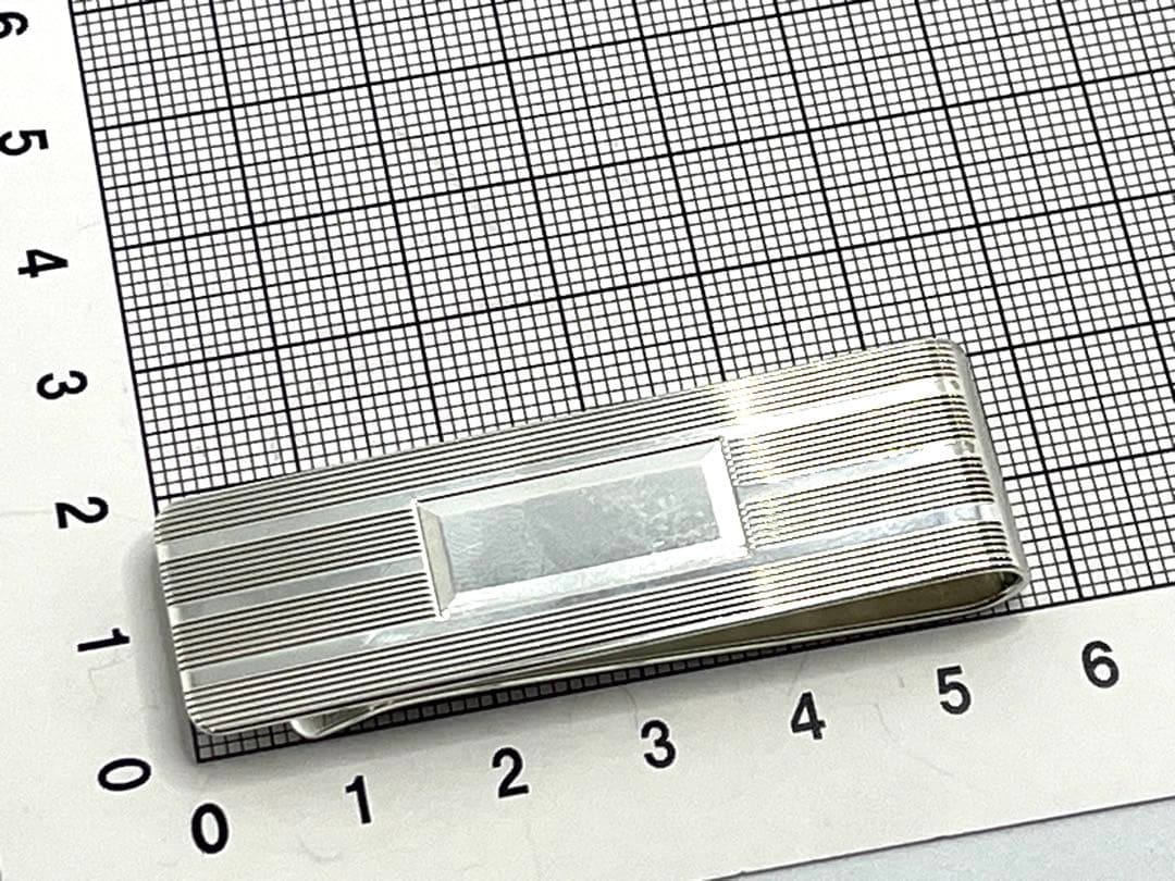 h674 ティファニー　エンジンターン　マネークリップ　シルバー　925
