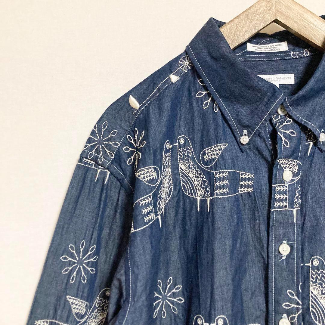 Mサイズ！ENGINEERED GARMENTS バード刺繍デニムシャツ