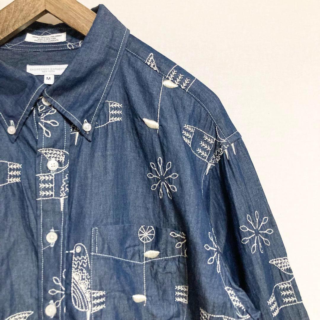 Mサイズ！ENGINEERED GARMENTS バード刺繍デニムシャツ
