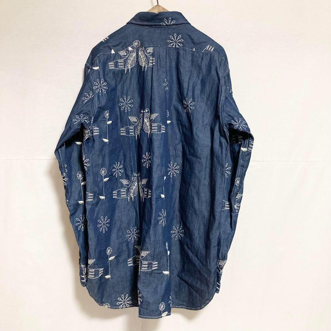 Mサイズ！ENGINEERED GARMENTS バード刺繍デニムシャツ