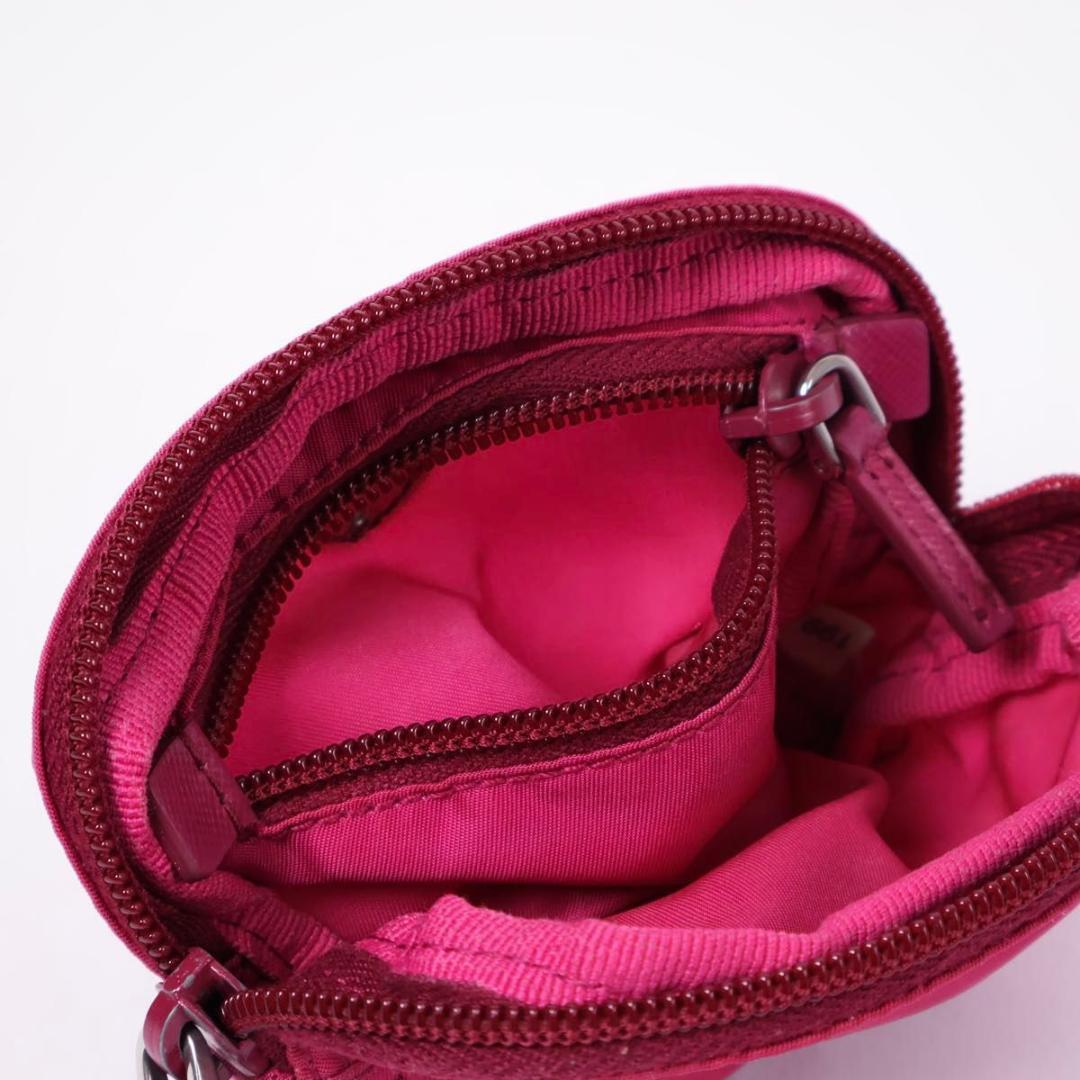 【極美品】PRADA テスートナイロン　ポーチ　トライアングルロゴ　ピンク