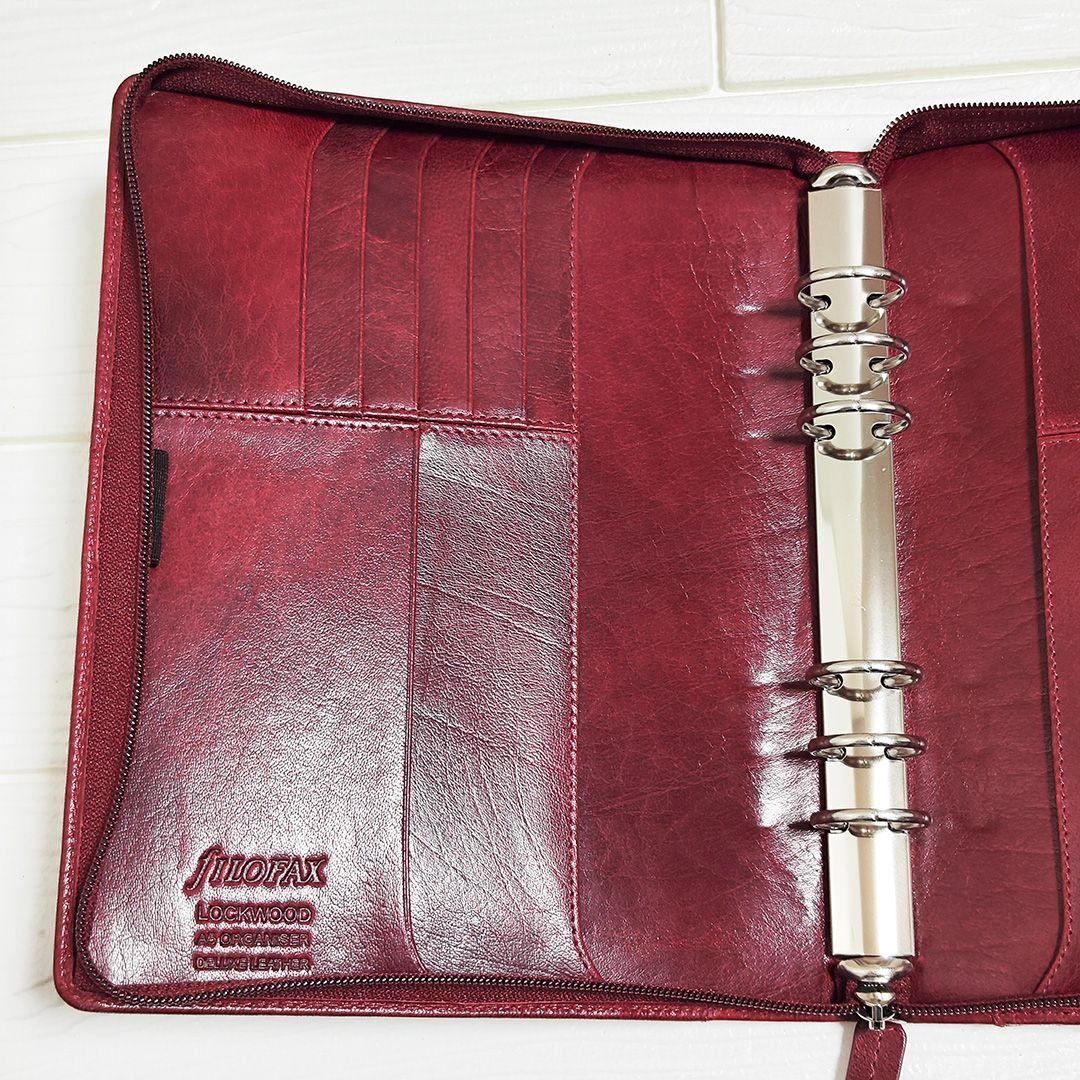 ファイロファックス fILOFAX ロックウッド ジップ A5 ガーネット