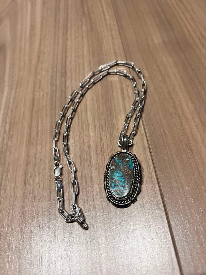 インディアンジュエリー　ターコイズ　ネックレス　新品同様