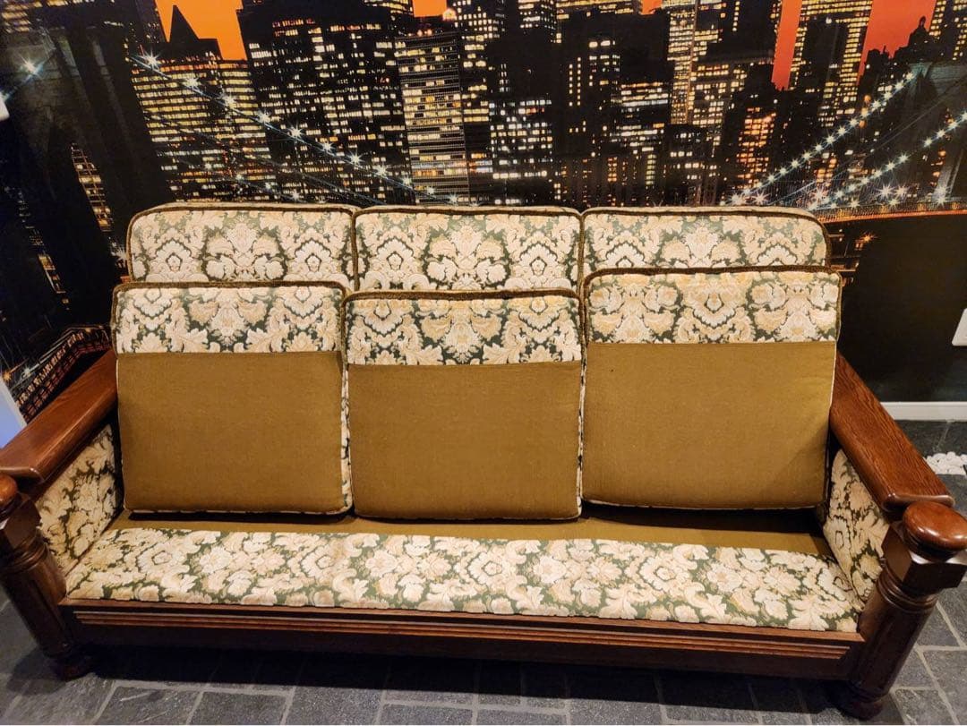 karimoku オールドカリモク コロニアル金華山3人掛けソファ