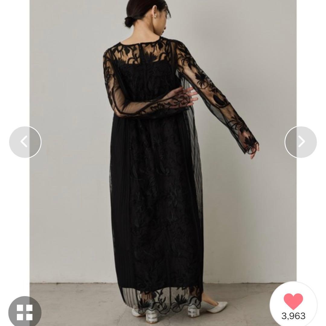 【美品！】LE’RURE プリーツドレス　結婚式　二次会