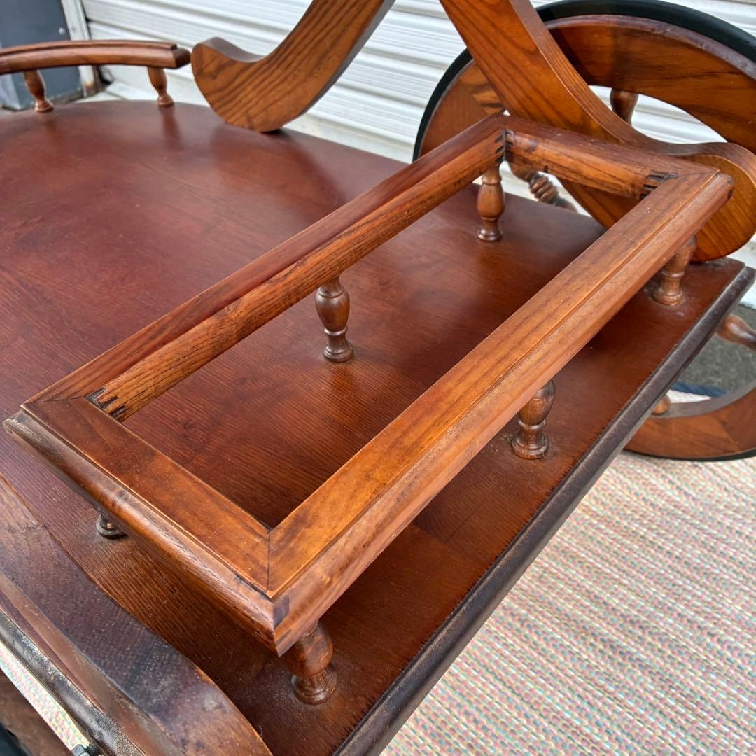 【送料込】アンティーク家具　キッチンワゴン　トロリーワゴン　ヴィンテージ