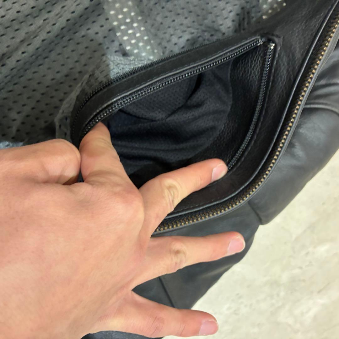 4*9様 【蛍光ロゴ】ハーレーダビッドソン　レザージャケット　スカル　ライダース