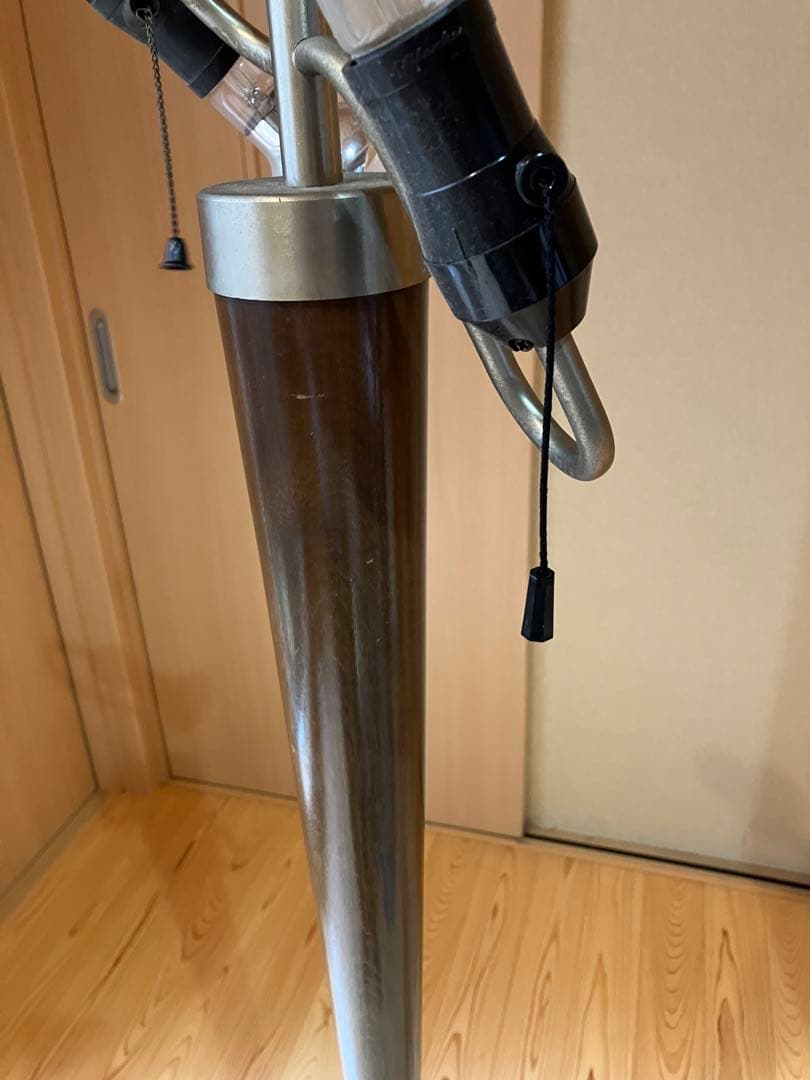 国産ビンテージ　フロアランプ　ミッドセンチュリー　ウッド　洋館　アンティーク