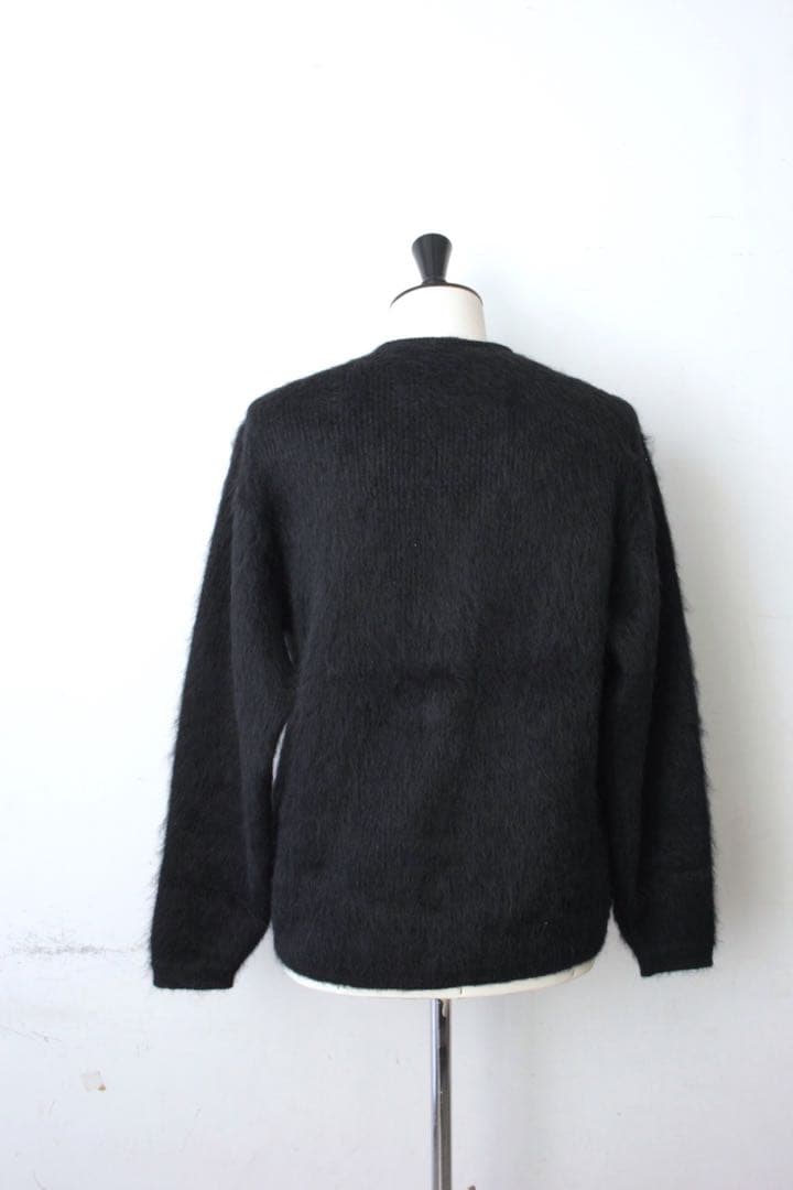 即完 新品A.R.P. Shaggy Man モヘアカーディガン 黒