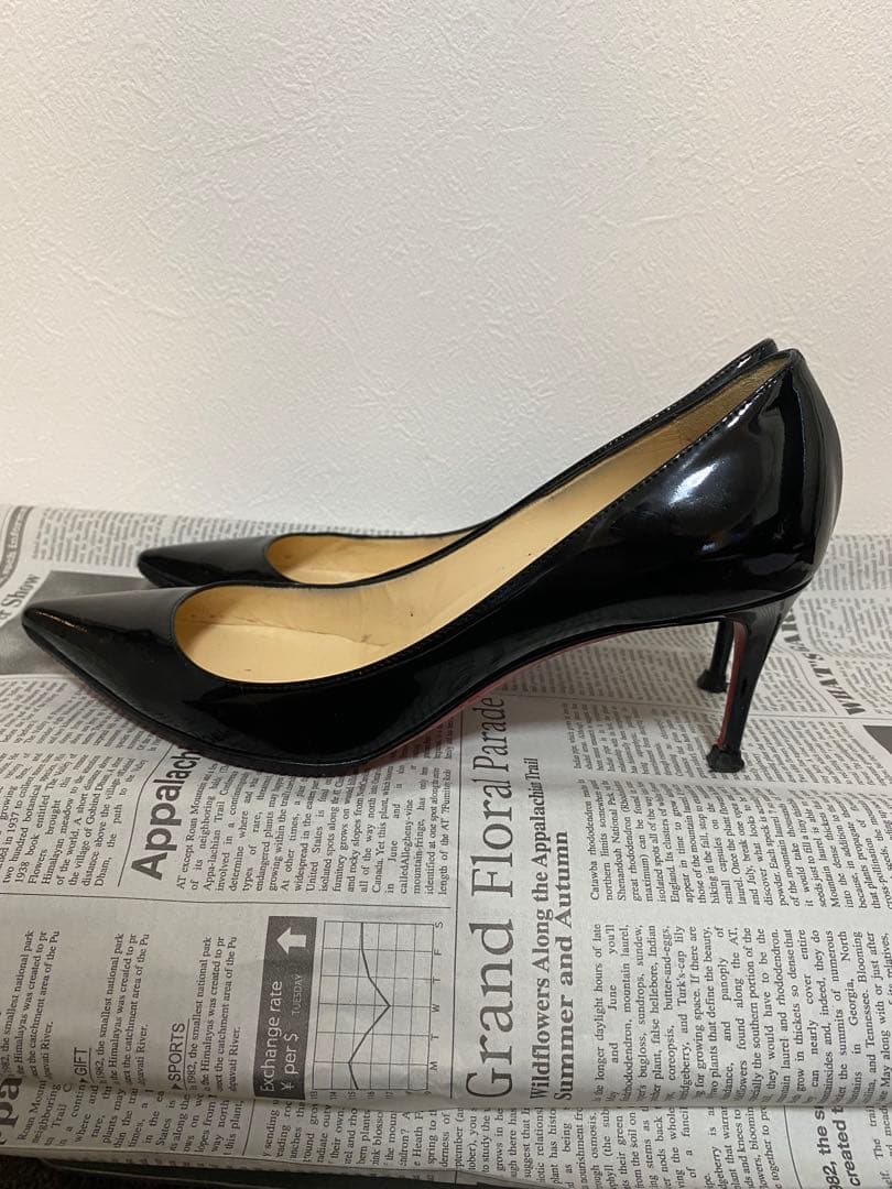 お値下げ致しました。Christian Louboutin ブラック ハイヒール