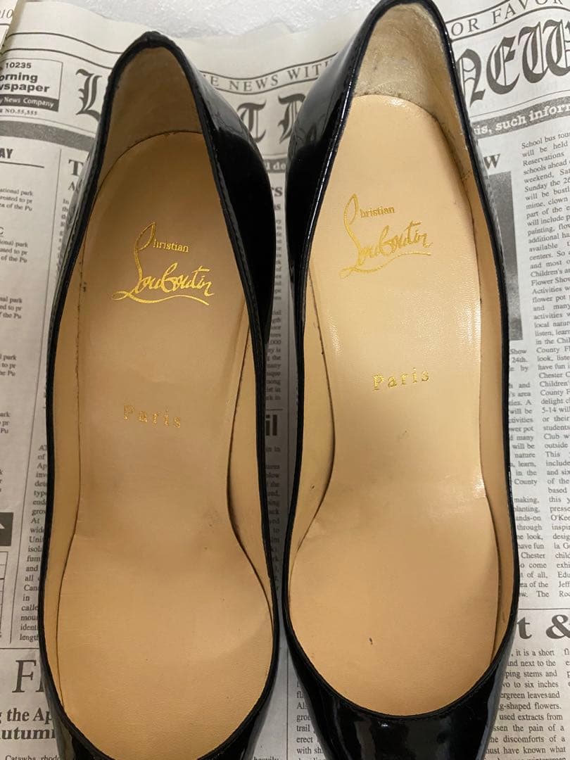 お値下げ致しました。Christian Louboutin ブラック ハイヒール