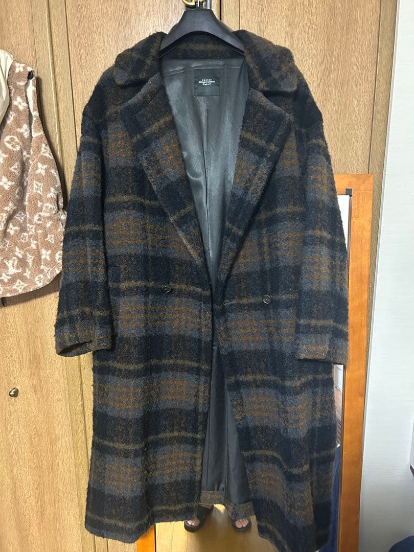 ジャケット・アウター unused 18aw check coat us1462