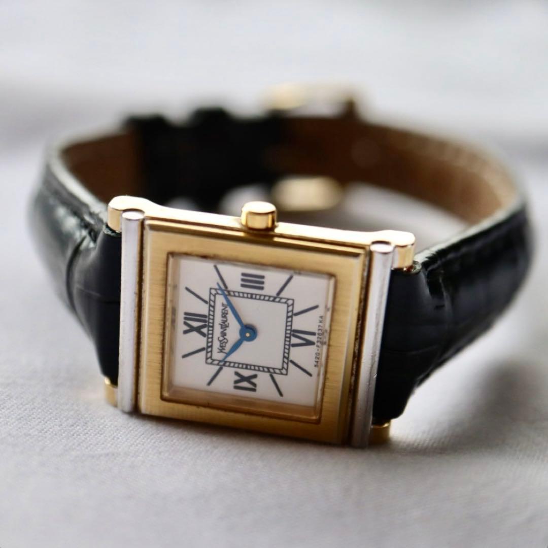 Yves Saint Laurent スクエア レディース腕時計 1384