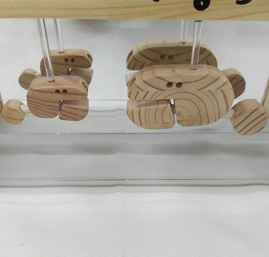 ★新品★ KICORI ガラス 対話 サカナ 振子 鏡 WOODY CLOCK