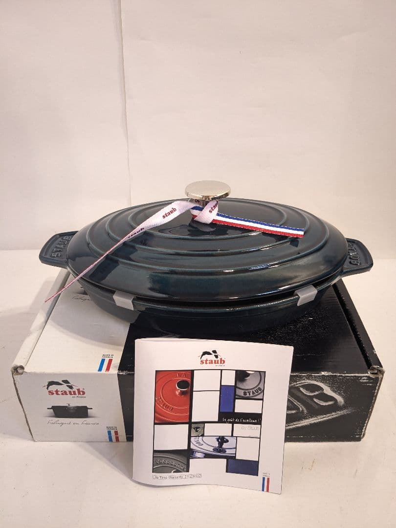 【未使用】Staub　オーバルホットプレート　ラ・メール　23cm　ストウブ