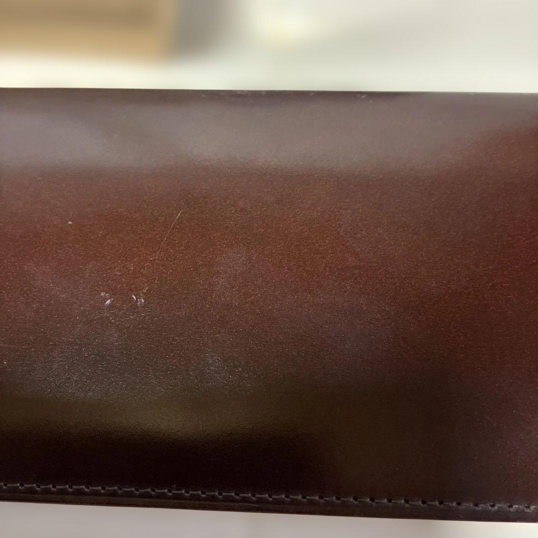 GANZO ダークブラウン 二つ折り財布