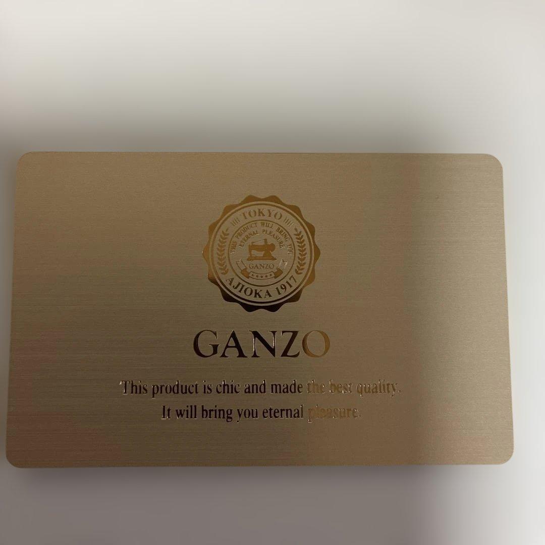 GANZO ダークブラウン 二つ折り財布