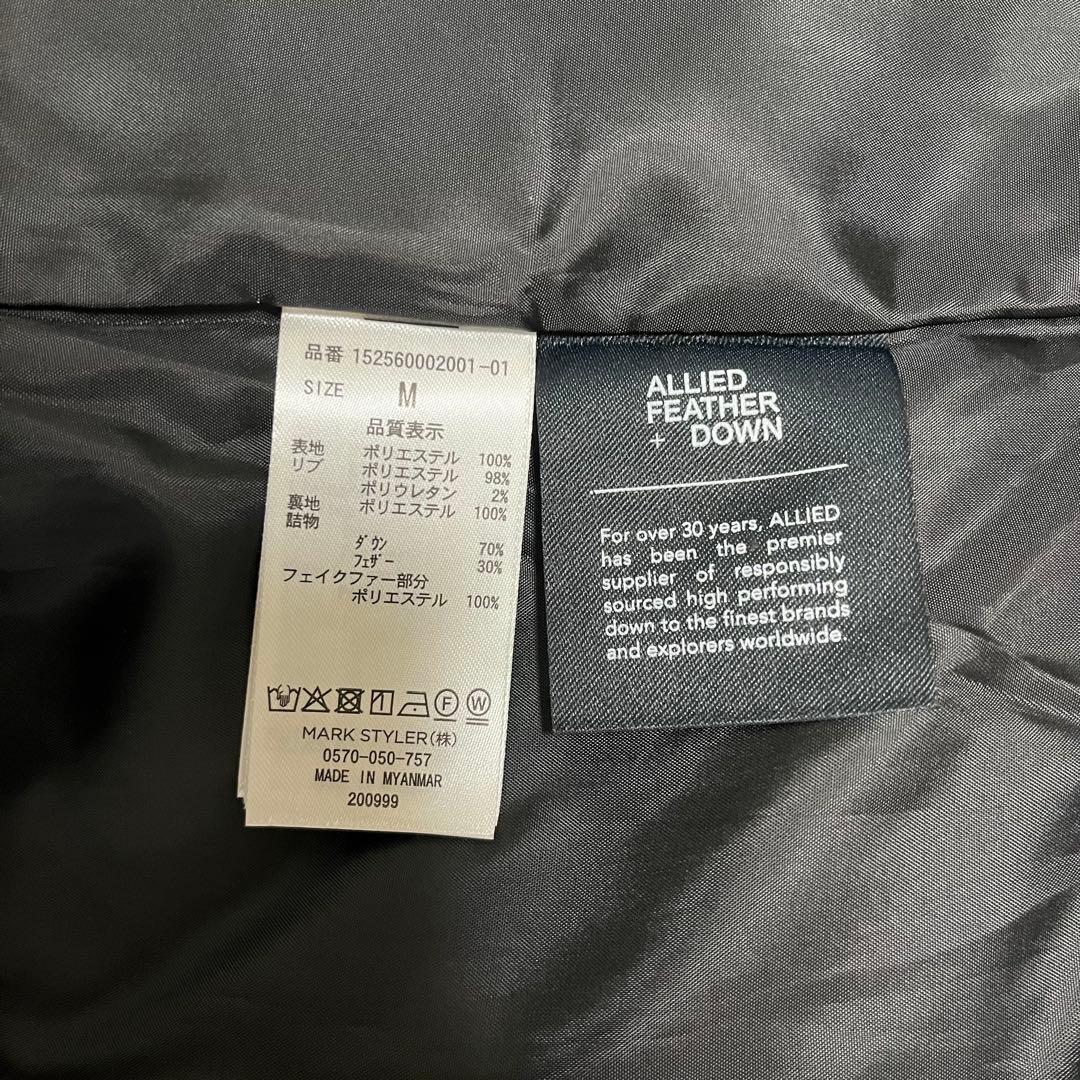 RESEXXY フード付きダウンコート　ブラック　Mサイズ