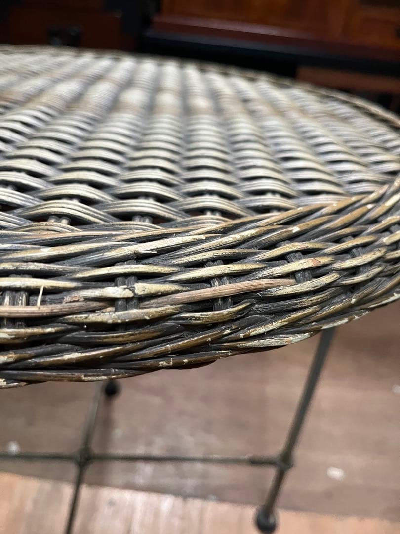 ガーデンテーブル インテリア ガラス天板 丸テーブル