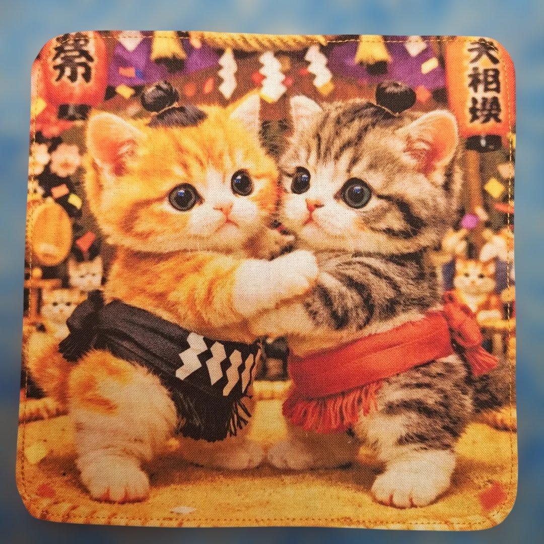 ご確認用　うきたん(*´꒳`*)❤︎様　ハンカチ　ねこちゃん柄12/28