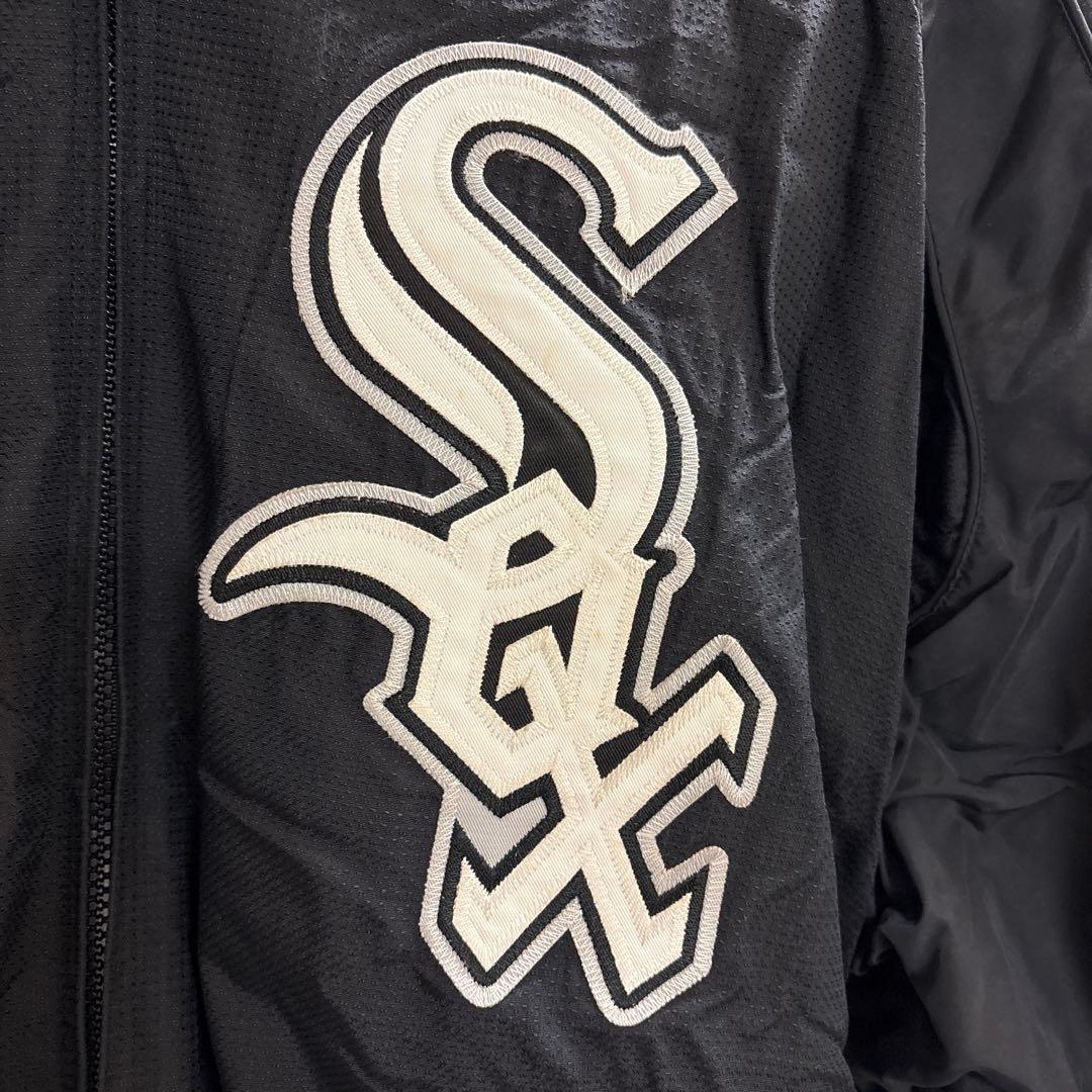 Majestic × CWS.ホワイトソックス フリース裏地 古着 スタジャン