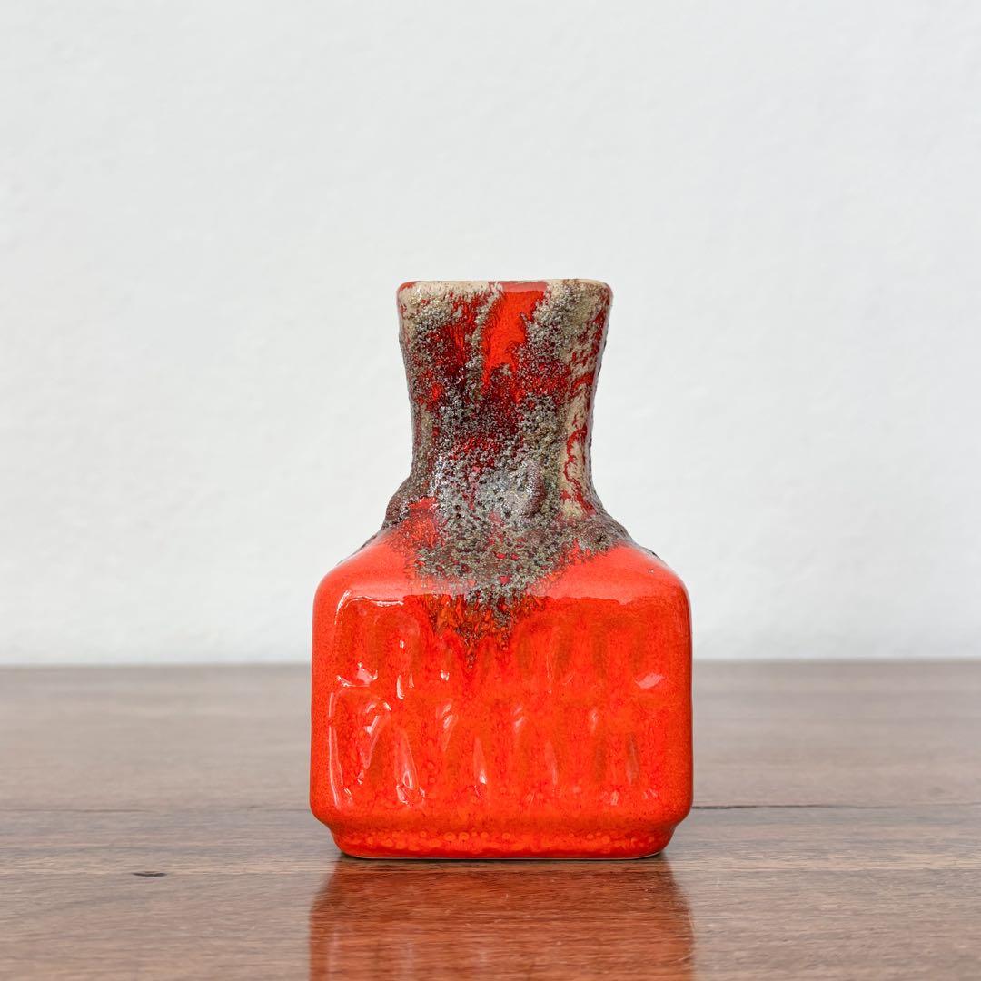 【ドイツ Stein Keramikの小さな花瓶】Fat Lava 410