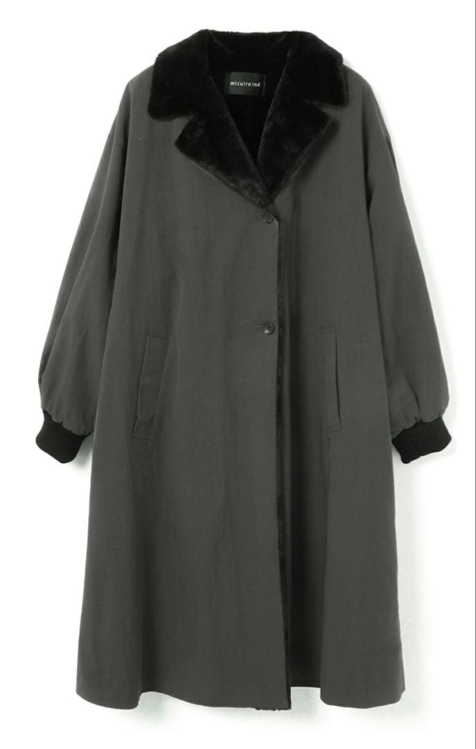 mizuiroind バックボアコート(グレー)