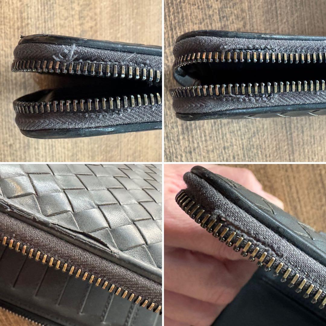 BOTTEGA VENETA イントラチャート オーガナイザーブラックレザー